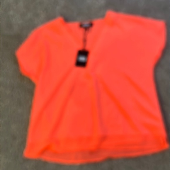 BRAND NEW NEON PINK/ORANGE DKNY TOP 👚 - Picture 9 of 9